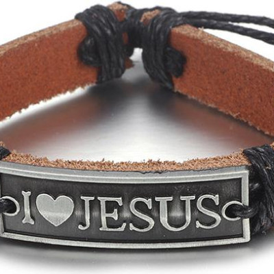 Vòng tay nam I LOVE JESUS