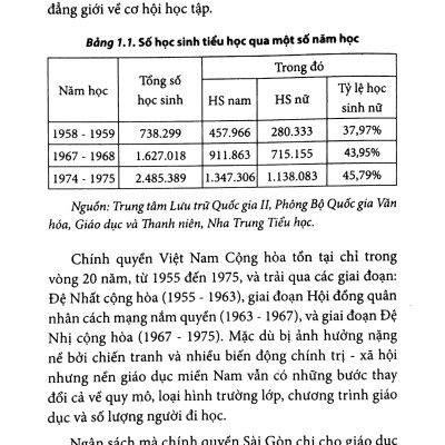 Giáo Dục Phổ Thông Miền Nam 1954-1975