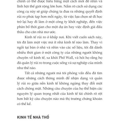 Chuyên Gia Kinh Tế Bước Vào Nhà Thổ Và Những Nơi Không Ngờ Khác Để Hiểu Về Rủi Ro