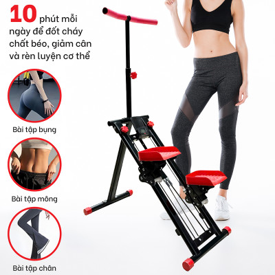 Máy Chạy Bộ,AIR WALKER Máy Đi Bộ Trên Không Cỡ Lớn, Máy leo núi bậc thang KM-2100 tại nhà