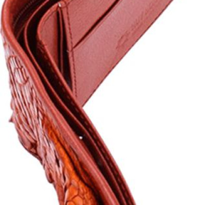 Ví Nam Da Cá Sấu Gù Chân Huy Hoàng HT2234 (12.5 x 10 cm) - Vàng