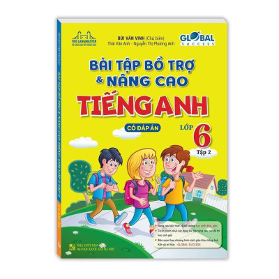 Sách - Bài Tập Bổ Trợ Và Nâng Cao Tiếng Anh Lớp 6 - Có Đáp Án -  Combo 2 Tập - Minh Thắng