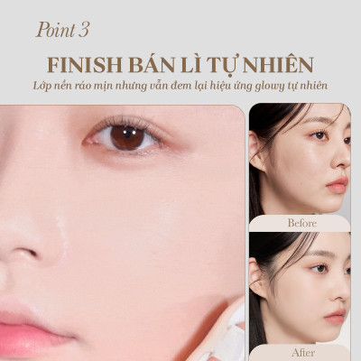 Phấn nước che phủ toàn diện bền màu mịn màng kiềm dầu 24h mude Cushion Soft Silky Fit All Day (15g)