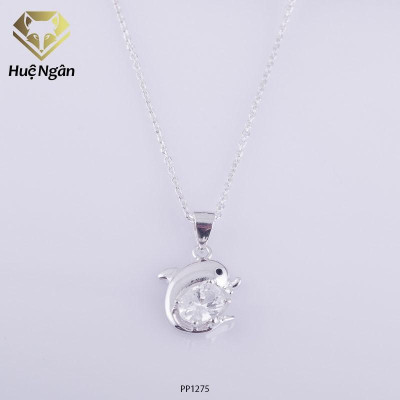 Dây chuyền bạc Ý 925 Huệ Ngân - Cá heo may mắn PP1275