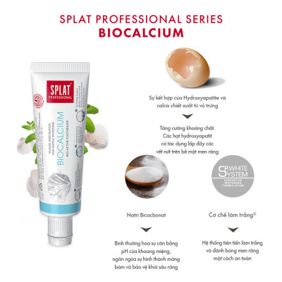 Combo 6 Tuýp Nhỏ Dùng Thử SPLAT Professional Series Chăm Sóc Răng Toàn Diện, Làm Trắng Răng 20ml x 6 Tuýp