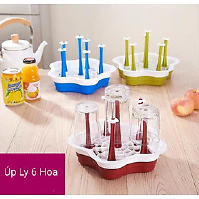 Khay úp ly, khay úp cốc 6 - 8 - 10 nhánh để ly - Tháo ráp tiện lợi, nhựa cao cấp chống bám bẩn 28  (VNM6219)