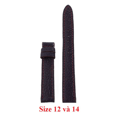  Dây đồng hồ da bò nhiều size màu tím đậm HC8113-27-41