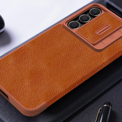 Bao da dành cho SamSung Galaxy S24 FE chính hãng Nillkin QIN - Hàng nhập khẩu