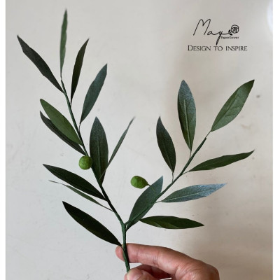 Cành OLIU hoa giấy handmade Maypaperflower - hoa giấy nghệ thuật, trang trí nhà cửa, văn phòng