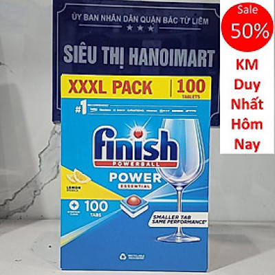 Viên rửa bát tổng hợp FINISH 100 viên hương chanh
