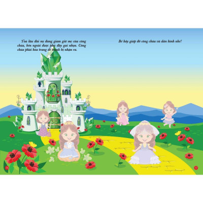 Sách - Combo 4 Quyển Bóc Dán Hình Thông Minh - Công Chúa Nhỏ - Little Princess (VT) mk