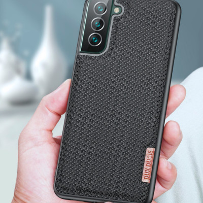 Ốp lưng dành cho Samsung Galaxy S22 Dux Ducis Fino dệt sợi Nylon siêu bền - Hàng nhập khẩu