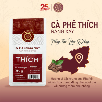 Cà phê rang xay Rita Võ Cafe Thích 250g