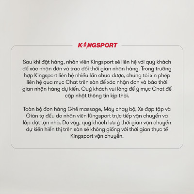 CHỈ GIAO MIỀN BẮC | Xe đạp tập thể dục tại nhà KINGSPORT KS-5807 có ghế tựa êm ái, bánh đà kháng từ