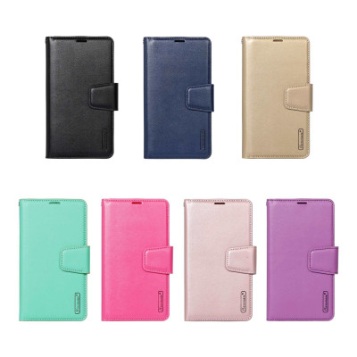 Bao da cho OPPO Reno12 5G, Reno 12F 5G hiệu Hanman dạng ví cài thẻ chống sốc cao cấp - Hàng chính hãng.