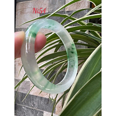 Vòng Tay Nữ Bản Hẹ Đá Mã Não DuLong Trắng Trong Xanh Rong Biển Nhẹ Bóng Đẹp Ni 54mm Cao 12mm Dầy 7mm Món quà tặng Nữ 50kg - 55kg đeo tay xinh rẻ đẹp ý nghĩa ạ