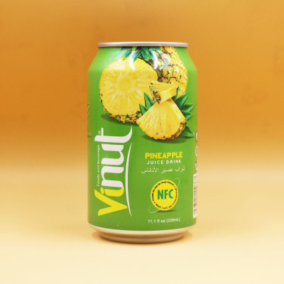 Lốc 6 Lon Nước Ép Thơm Vinut 330ml 