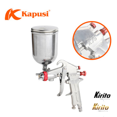 Súng phun sơn khí nén có chỉnh gió Kapusi Japan, đầu béc 1.5mm, 4 và 10 lỗ péc phun