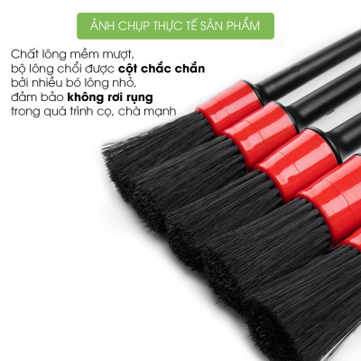 Bộ Chổi Cọ Vệ Sinh Xe Ô Tô Đa Năng, Cọ Rửa Khoang Máy, Mâm Xe, Nội Thất, phụ kiện oto Tâm Luân