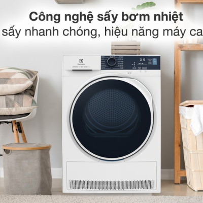 Máy sấy bơm nhiệt LG 9 kg DVHP09W - Hàng chính hãng