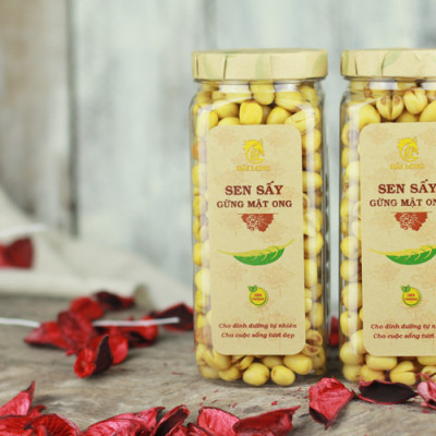 Combo 3 Hũ Sen Sấy Gừng Mật Ong Hải Long (230g / Hũ)