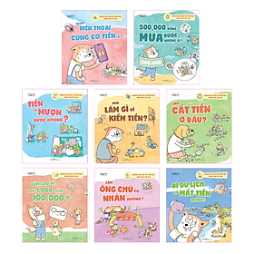 Sách - Những bài học về tiền bạc dành cho trẻ em - Trọn bộ 8 cuốn - In màu - ML200