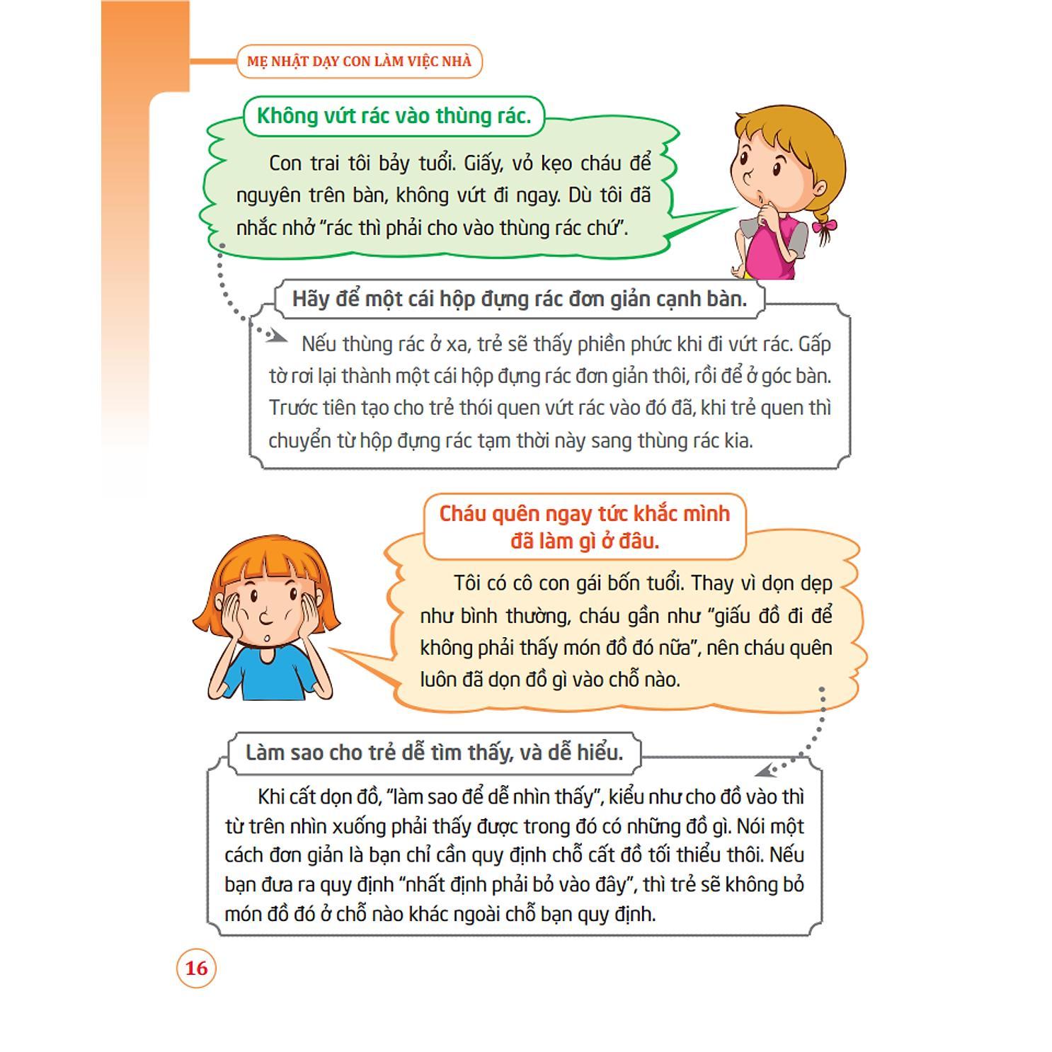 Sách - Dạy Con Như Người Nhật - Mẹ Nhật Dạy Con Làm Việc Nhà - Minh Thắng