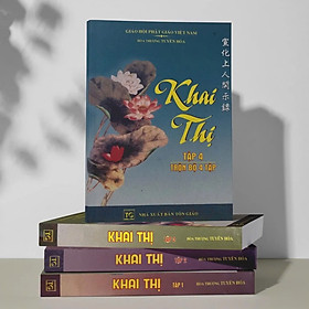 Trọn bộ 4 cuốn sách Khai Thị - Hòa Thượng Tuyên Hóa