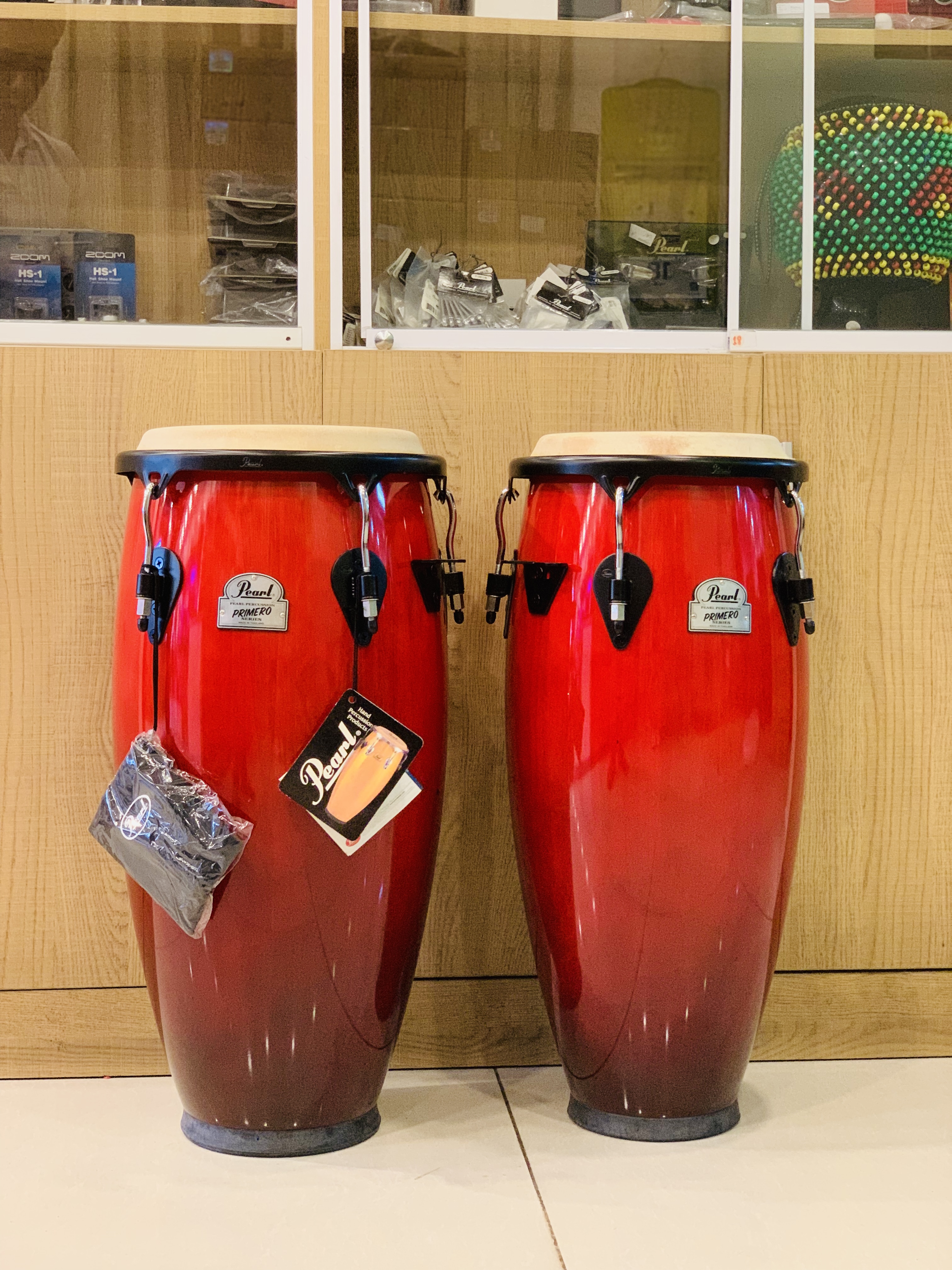 Trống conga Pearl bộ 2 trống 10” và 11” Hàng Chính Hãng