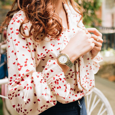 Đồng Hồ Nữ Citizen Dây Thép Không Gỉ FE6024-55B - Mặt Trắng