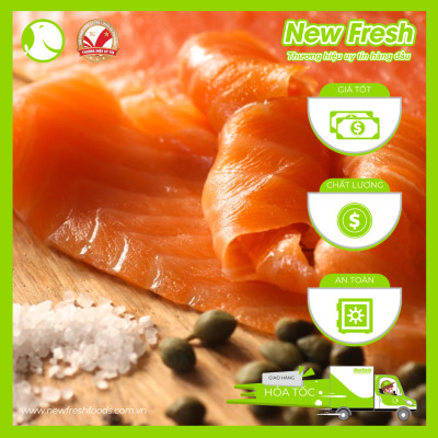 [GIAO NHANH HCM] Cá Hồi Chile Xông Khói - Khay 250Gr