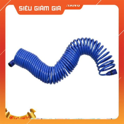 Bộ vòi xịt nước tưới cây đa năng tăng áp lực nước kèm dây tưới dạng lò xo co dãn 587814 loại 10m