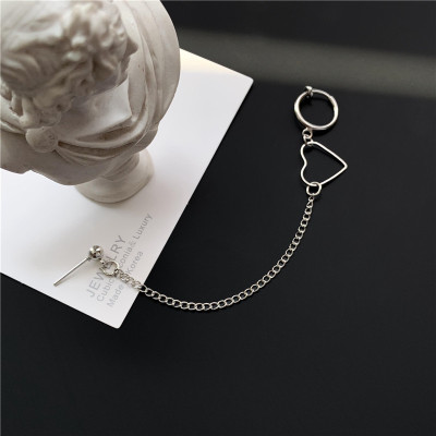 Bông tai Titan mặt dây chuyền kẹp xương tai cá tính unisex