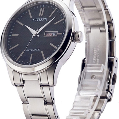 Đồng Hồ Nam Citizen Dây Thép Không Gỉ NH7520-56E - Mặt Đen (Sapphire)