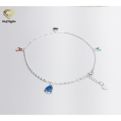 Lắc chân bạc Ý 925 Huệ Ngân - PANDA and FISH RYBJ50034