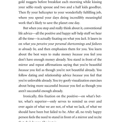 The Subtle Art of Not Giving a F*Ck : A Counterintuitive Approach to Living a Good Life