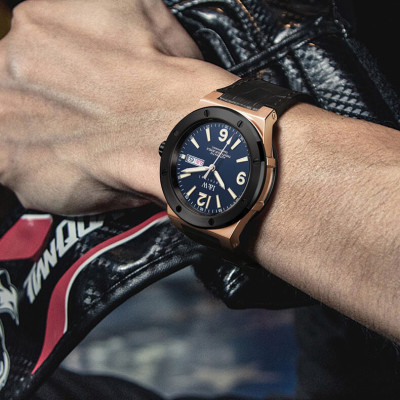 Đồng Hồ Nam I&W Carnival 589G1 Full Box Chống Nước Kính Chống Xước Dây Da Cao Cấp BH 24T (Máy Cơ Tự Động)