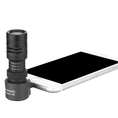 Micro Thu Âm Không Dây Saramonic Smartmic+ Di - Kết Nối Điện Thoại Iphone / Thiết bị IOS - Livestream/ Phỏng Vấn/ Quay Video/ Podcast - Hàng Chính Hãng 