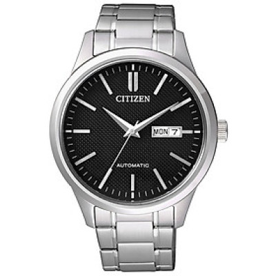 Đồng Hồ Nam Citizen Dây Thép Không Gỉ NH7520-56E - Mặt Đen (Sapphire)