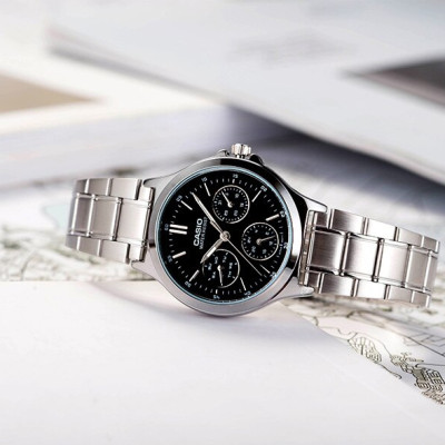 Đồng Hồ Casio Nữ General dây kim loại LTP-V300D-1AUDF