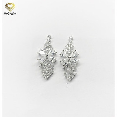 Bông tai bạc Ý 925 Huệ Ngân - Bông Cài Hoa Đẹp YCXR118