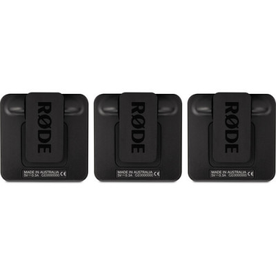 Rode Wireless GO II - Micro Thu Âm Không Dây Cao Cấp Cho Máy Ảnh, Tự Động Lưu Bản Ghi, Hoạt Động 7 Giờ (2 phát 1 thu) - Hàng nhập khẩu