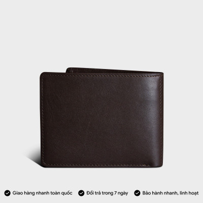 Ví nam da bò Trita ( Thời trang nam dáng ngang - Ví da RVN05 )