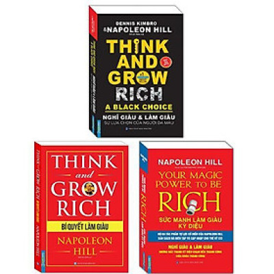 Sách - Sức Mạnh Làm Giàu Kỳ Diệu + Nghĩ Giàu Và Làm Giàu - Sự Lựa Chọn Của Người Da Màu + Bí Quyết Làm Giàu - Minh Thắng