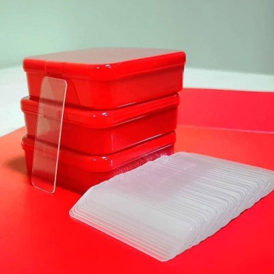 Hộp 60 Miếng Keo Dính Trong Suốt 2 Mặt Tiện Dụng, Băng Dính Trong Suốt Cố Định Đồ Vật, Có Thể Tái Sử Dụng, Tiện Ích Trong Gia Đình. TakyHome 6006