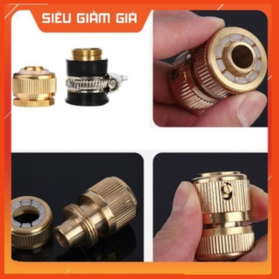Bộ dây vòi xịt nước rửa xe, tưới cây . tăng áp 3 lần, loại 7m, 10m 206701-1 đầu đồng,cút đồng+ tặng đai