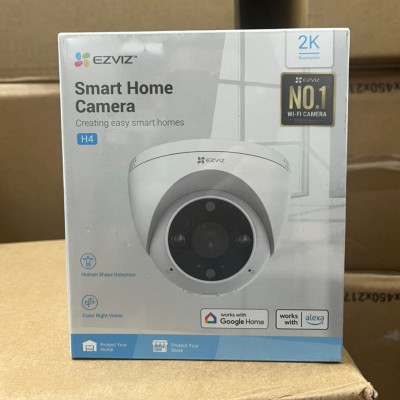 Camera Wifi Ezviz Dome H4 2K 3MP, Ốp Trần Cố Định, Đàm Thoại 2 Chiều - Hàng chính hãng