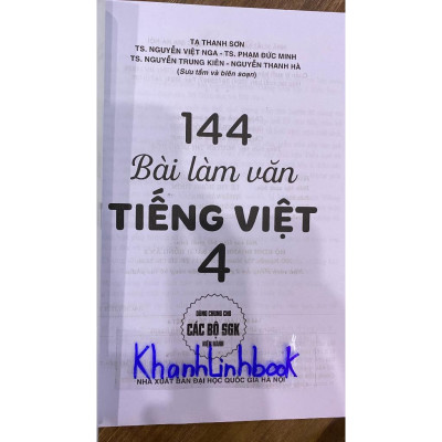 Sách - 144 bài làm văn tiếng Việt 4 (dùng chung cho các bộ SGK hiện hành)