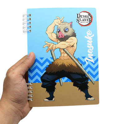 Sổ Lò Xo A5 - Kẻ Ngang - 120 Trang 100gsm - Nhân Vật Demon Slayer - Thiên Long MB-023/DS - Inosuke - Tặng Kèm Sticker Demon Slayer