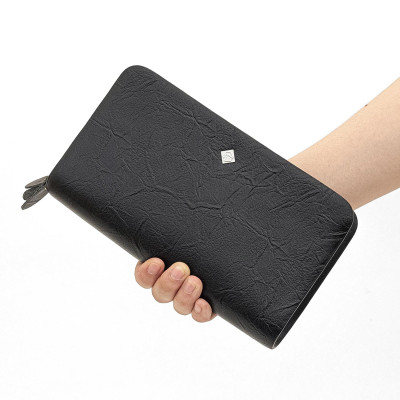 Ví cầm tay KURO- 2 dây kéo | Anh Tho leather